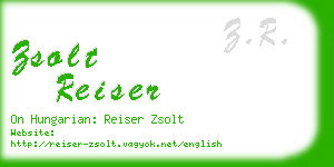 zsolt reiser business card